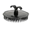 Brosse à cheveux compacte ronde noire Ø8cm