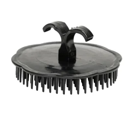 Brosse à cheveux compacte ronde noire Ø8cm