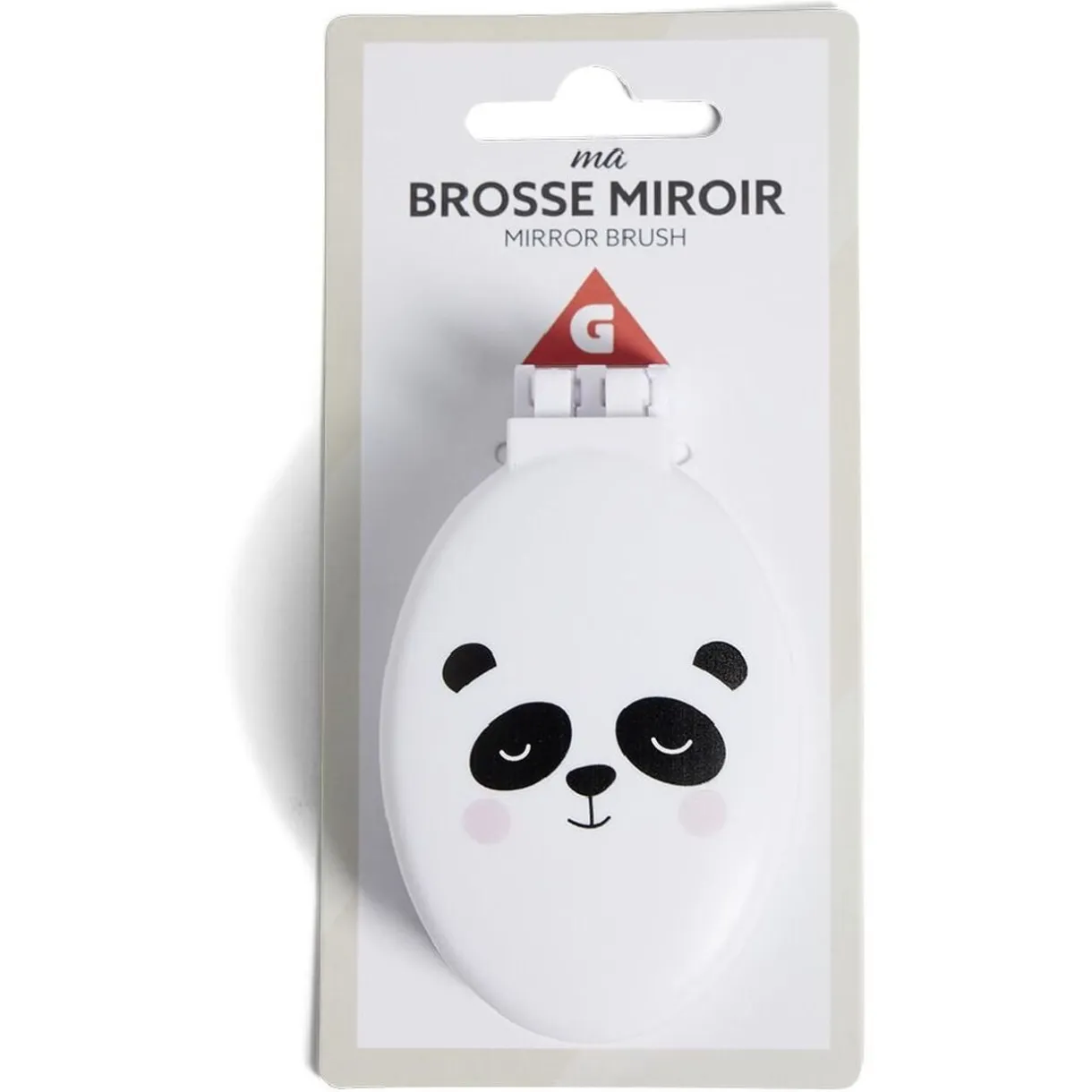 Brosse à cheveux enfant pliable avec miroir (2 modèles) < Gifi