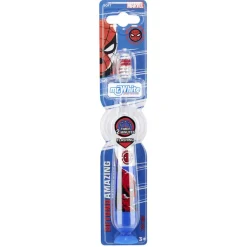 Brosse à dents enfant Spiderman lumineuse Mr White à ventouse
