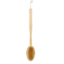 Brosse en crin pour le corps avec manche en bois L42 cm < Gifi Online