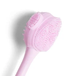 Brosse et spatule pour visage 2en1 rose