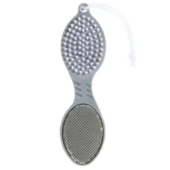 Brosse pédicure 4en1 brosse/pierre ponce/lime douche/lime métallique < Gifi Discount