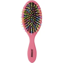 Brosse pneumatique ovale picots perlés pvc multicolore fuchsia < Gifi Clearance