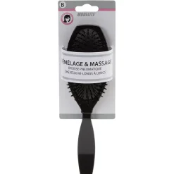 Brosse pneumatique semi rectangulaire pvc noir
