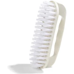 Brosse poignée plastique blanc L13,5cm