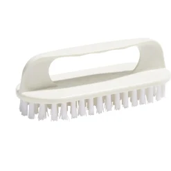 Brosse poignée plastique blanc L13,5cm