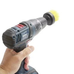 Brosse ronde multisurface x3 pour perçeuse et visseuse