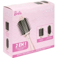 Brosse soufflante céramique et plastique rose L25cm