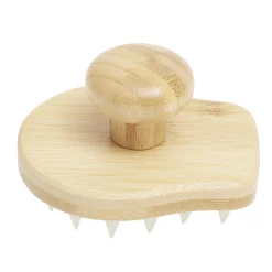 Brosse stimulante cuir chevelu bambou et plastique 9,5x8xH6cm < Gifi Best