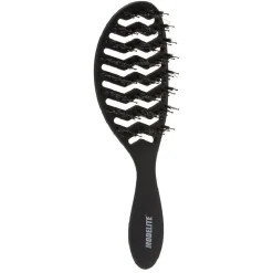 Brosse tunnel multi-usages nylon/sanglier picots perlés noir < Gifi New