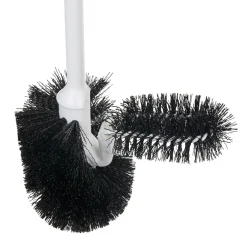 Brosse WC avec brossette intégrée et manche détachable