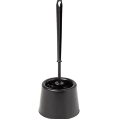 Brosse WC avec support noir < Gifi