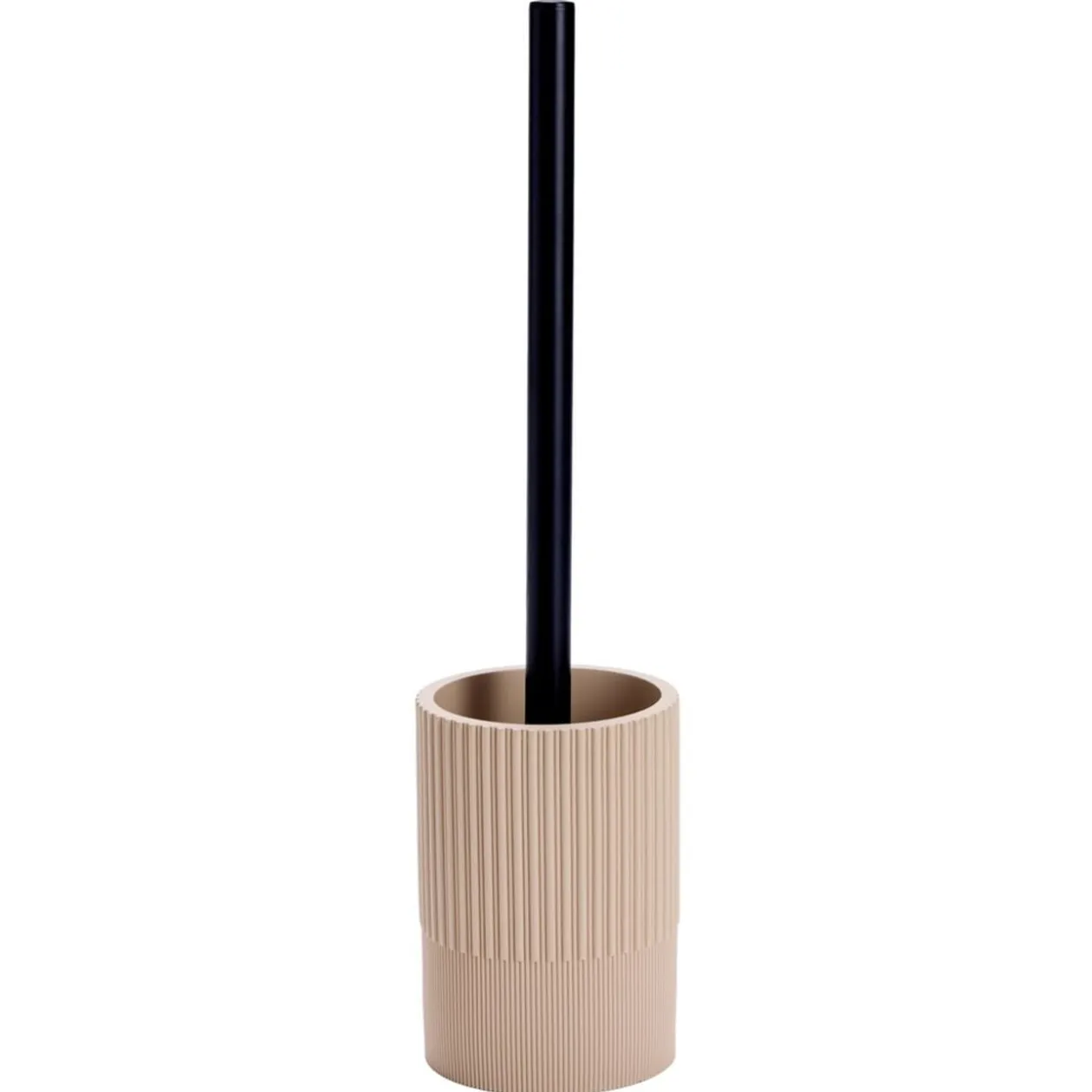 Brosse WC avec support résine stries Ø9,5xH36,5cm (3modèles)