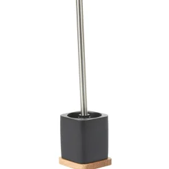 Brosse WC couleur bois et noir < Gifi Online