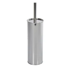 Brosse WC métal gris
