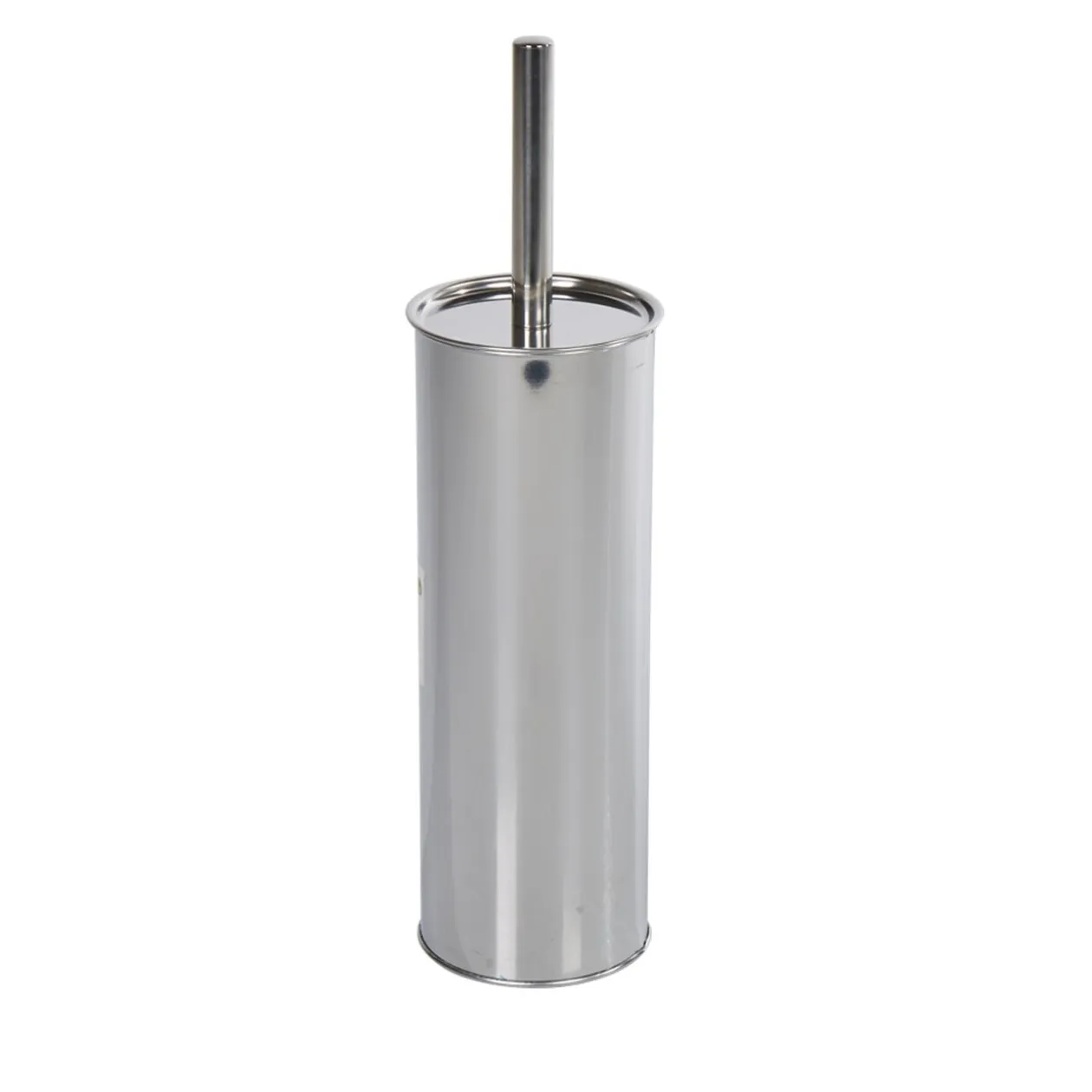 Brosse WC métal gris