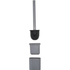 Brosse WC silicone gris