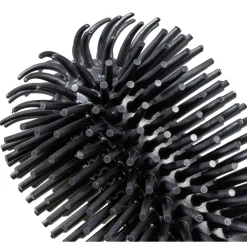 Brosse WC silicone ronde avec support blanc