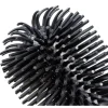 Brosse WC silicone ronde avec support noir < Gifi Online