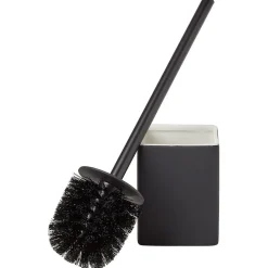 Brosse WC socle carré grès noir 9,2x9,2xH36cm < Gifi Sale