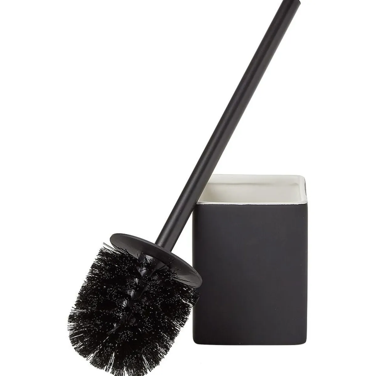 Brosse WC socle carré grès noir 9,2x9,2xH36cm < Gifi Sale