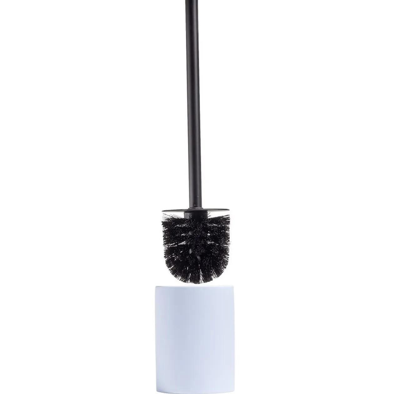 Brosse WC socle rond grès bleu clair Ø9,2xH36cm