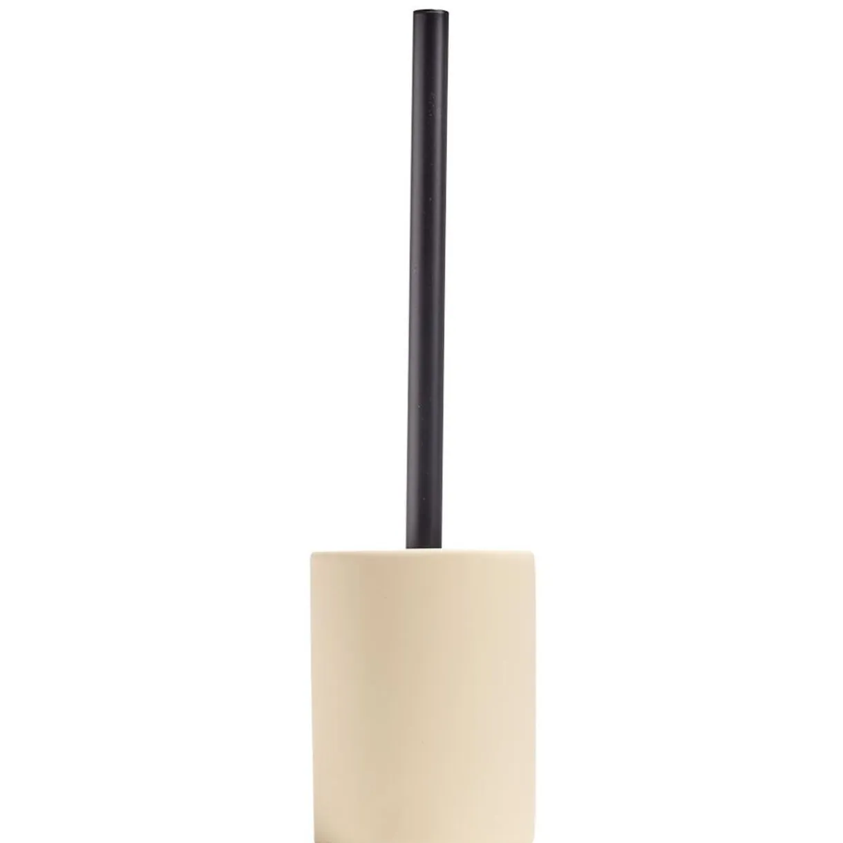 Brosse WC socle rond grès nude Ø9,2xH36cm < Gifi New