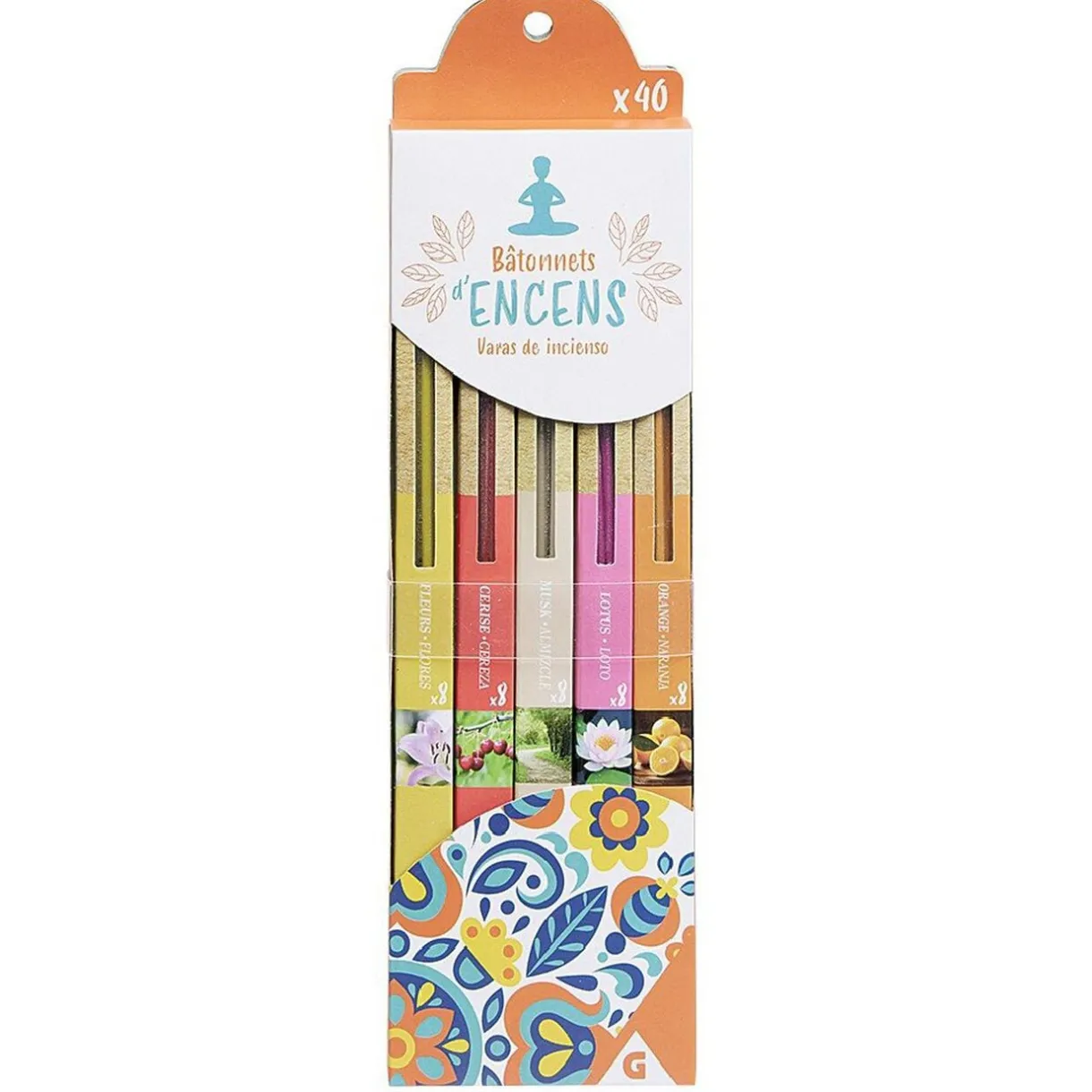 Bâtonnet d'encens parfums variés x40 < Gifi Clearance