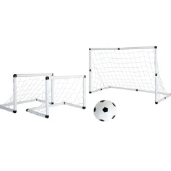 But de football 2en1 avec ballon et gonfleur