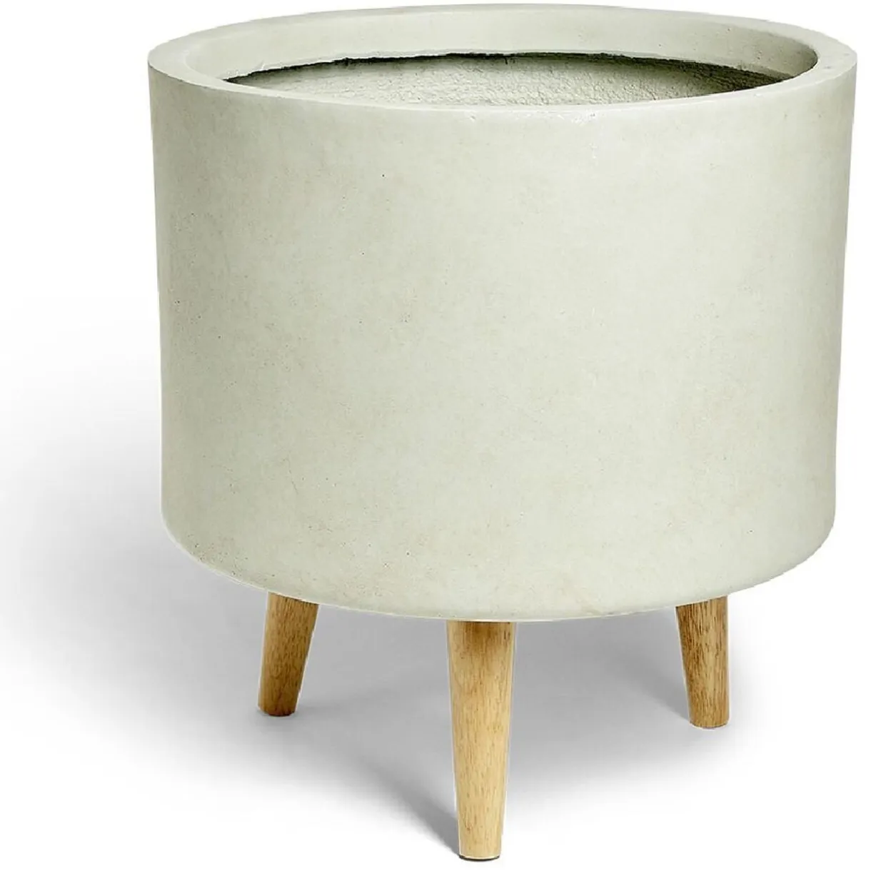 Cache pot argile gris sur trépied Ø35xH23cm < Gifi Sale