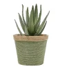 Cache pot en corde vert Ø15,5xH13cm < Gifi Best