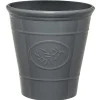 Cache pot motif provençal plastique gris Ø40xH40cm < Gifi Sale