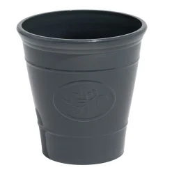 Cache pot motif provençal plastique gris Ø30xH30cm