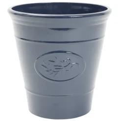 Cache pot provence plastique gris foncé Ø17xH17cm
