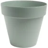 Cache pot rond plastique 10L Ø28xH26cm vert laurier