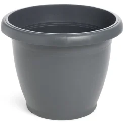 Cache pot rond Villa plastique gris 110L Ø68xH53cm < Gifi Sale