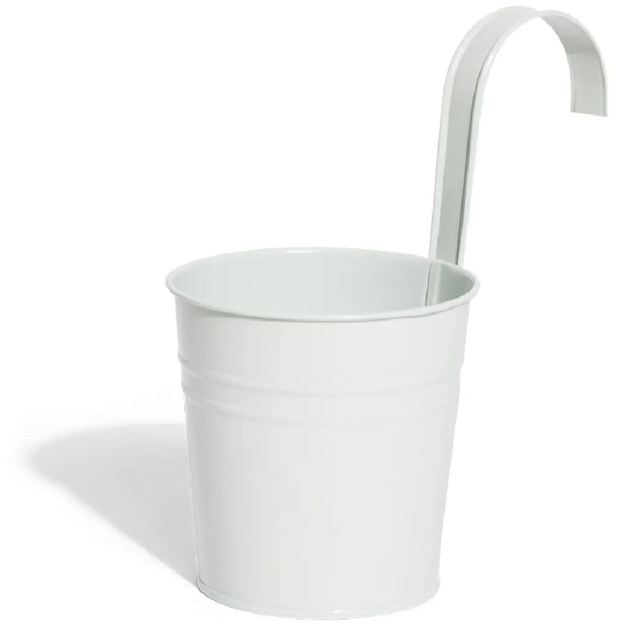 Cache pot à suspendre métal blanc Ø10cm < Gifi Online