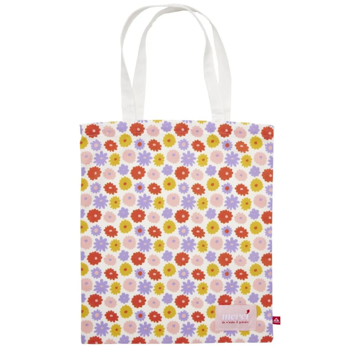 Cadeau merci pour cette année sac tote bag polycoton imprimé 34x39cm (3 modèles) < Gifi