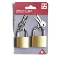 Cadenas à clé x2