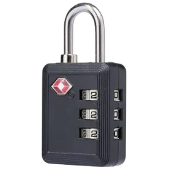 Cadenas de voyage avec code de sécurité noir