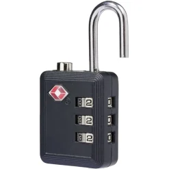 Cadenas de voyage avec code de sécurité noir