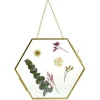 Cadre motif fleurs séchées