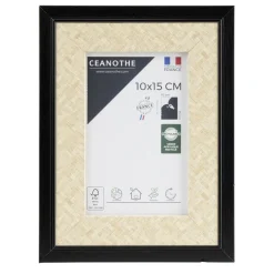Cadre Palma bois noir 16,8x1,8x21,8cm pour photo 10x15cm < Gifi Best