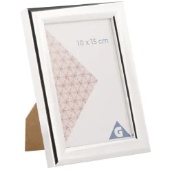 Cadre photo argenté 15x20cm pour photo 10x15cm