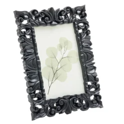 Cadre photo baroque plastique 15x20,6cm pour photo 10x15cm (2 modèles)