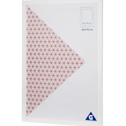 Cadre photo blanc 55x75cm pour photo 50x70cm