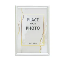 Cadre photo bois argenté pour photo 10x15cm