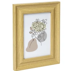 Cadre photo bois beige 18,5x24,5cm < Gifi