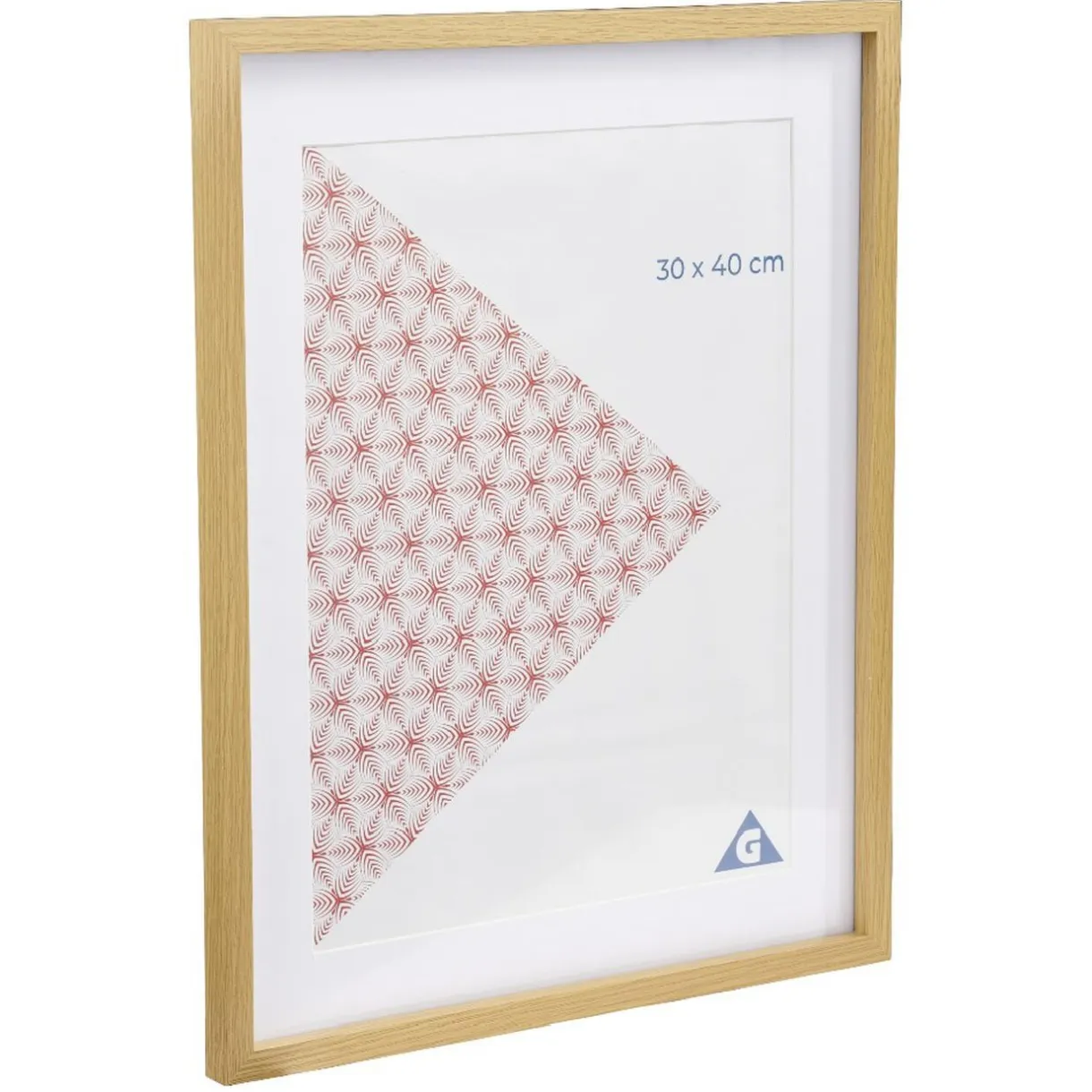 Cadre photo bois clair 40x50cm pour photo 30x40cm < Gifi Discount